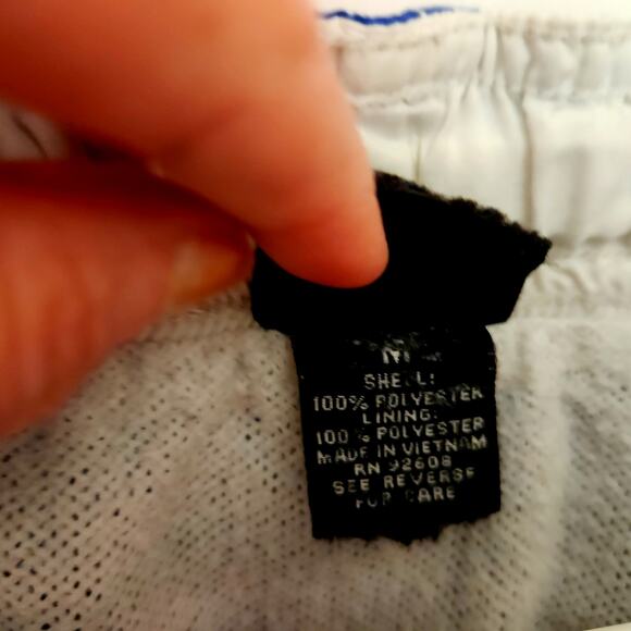 PBX Basics Swim Trunks Shorts Blue White Speed Dry Cargo men small size - Picture 4 of 6